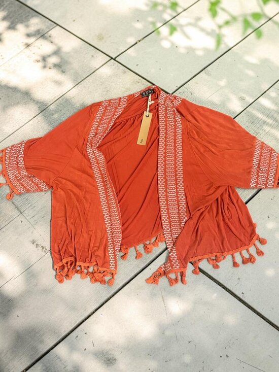 POL Tops - POL NWT Orange Wrap Size Small